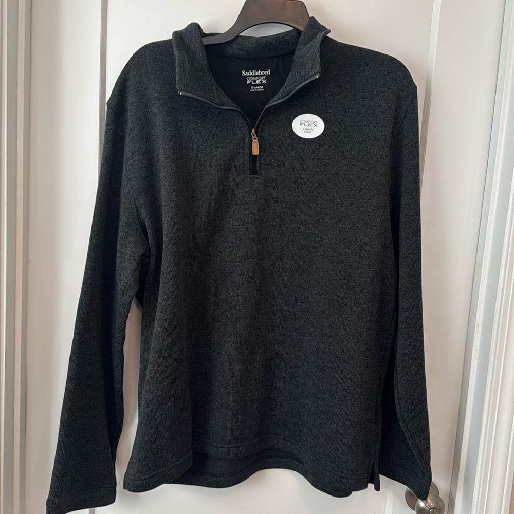 Saddlebred comfort flex 1/4 zip pullover sweater